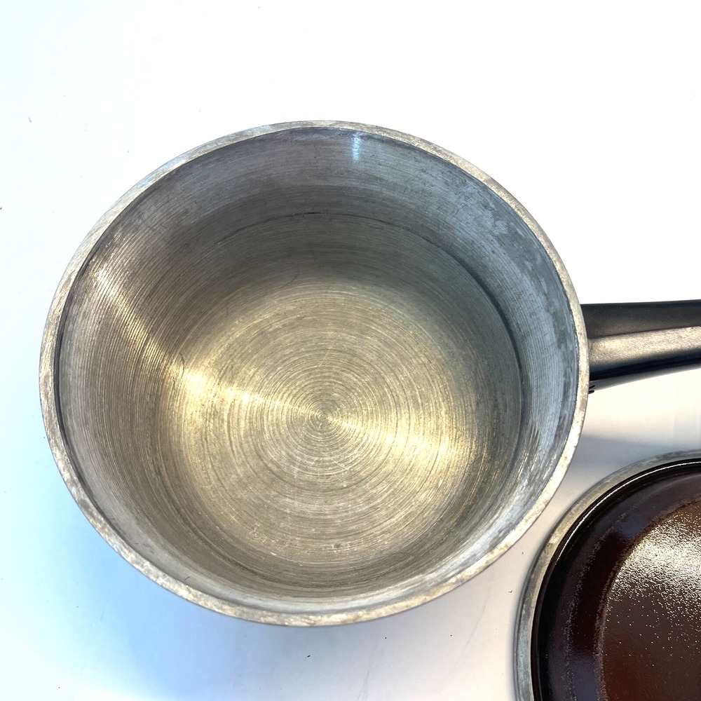 Club Cast Aluminum Cookware Brown 1 1/2‎ QT 1.5 Quart Vintage Saucepan Pot & Lid